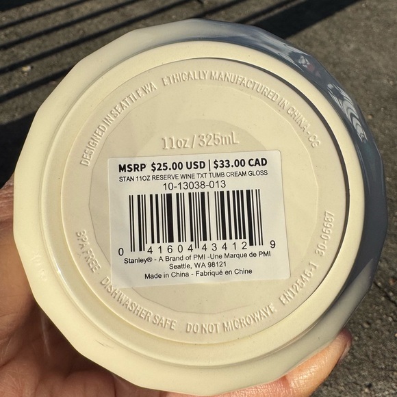 Stanley Cream Gloss Wine Tumbler - Picture 3 of 3